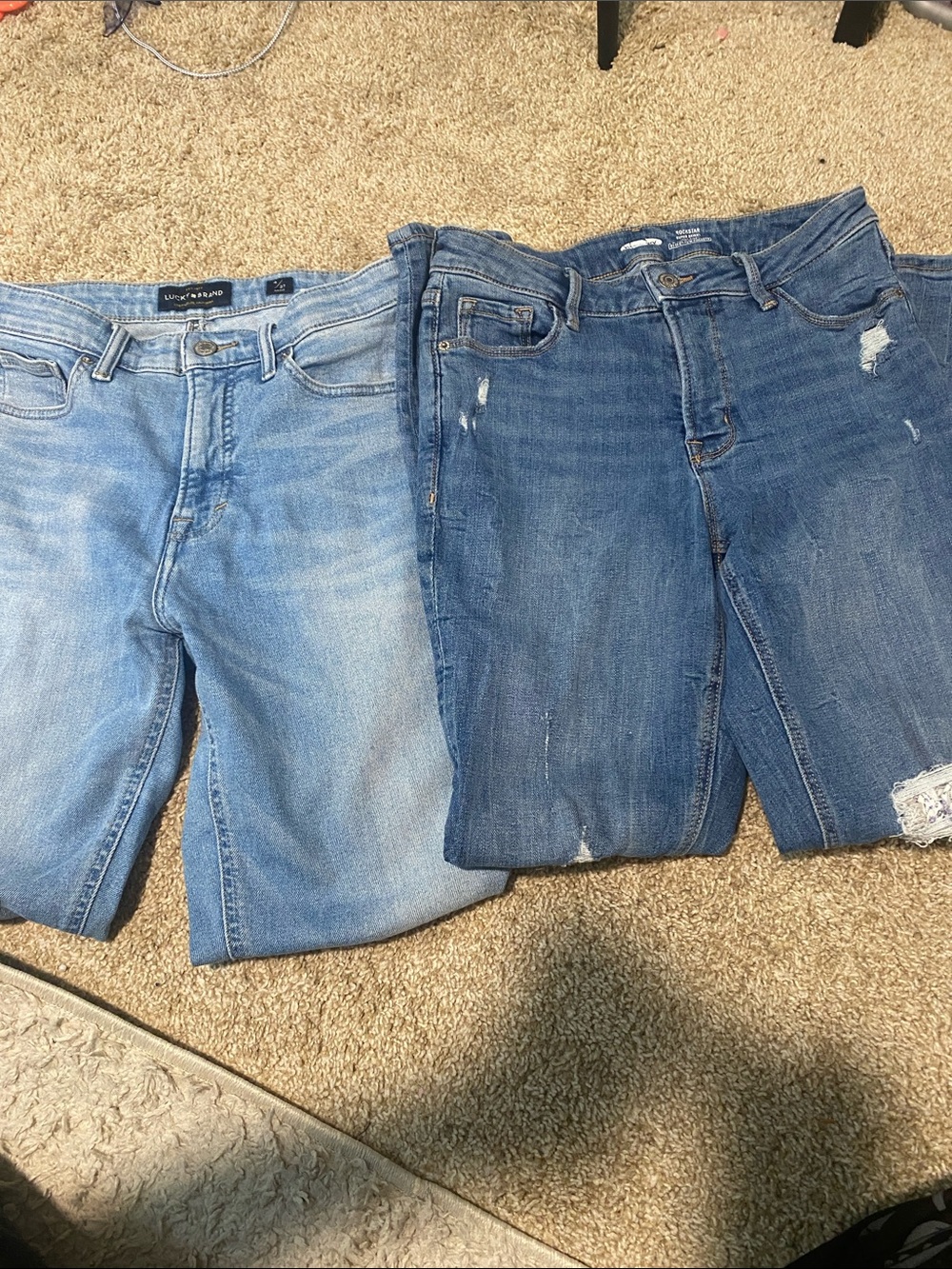 Lucky Brand and old navy jeans bundle size 4
